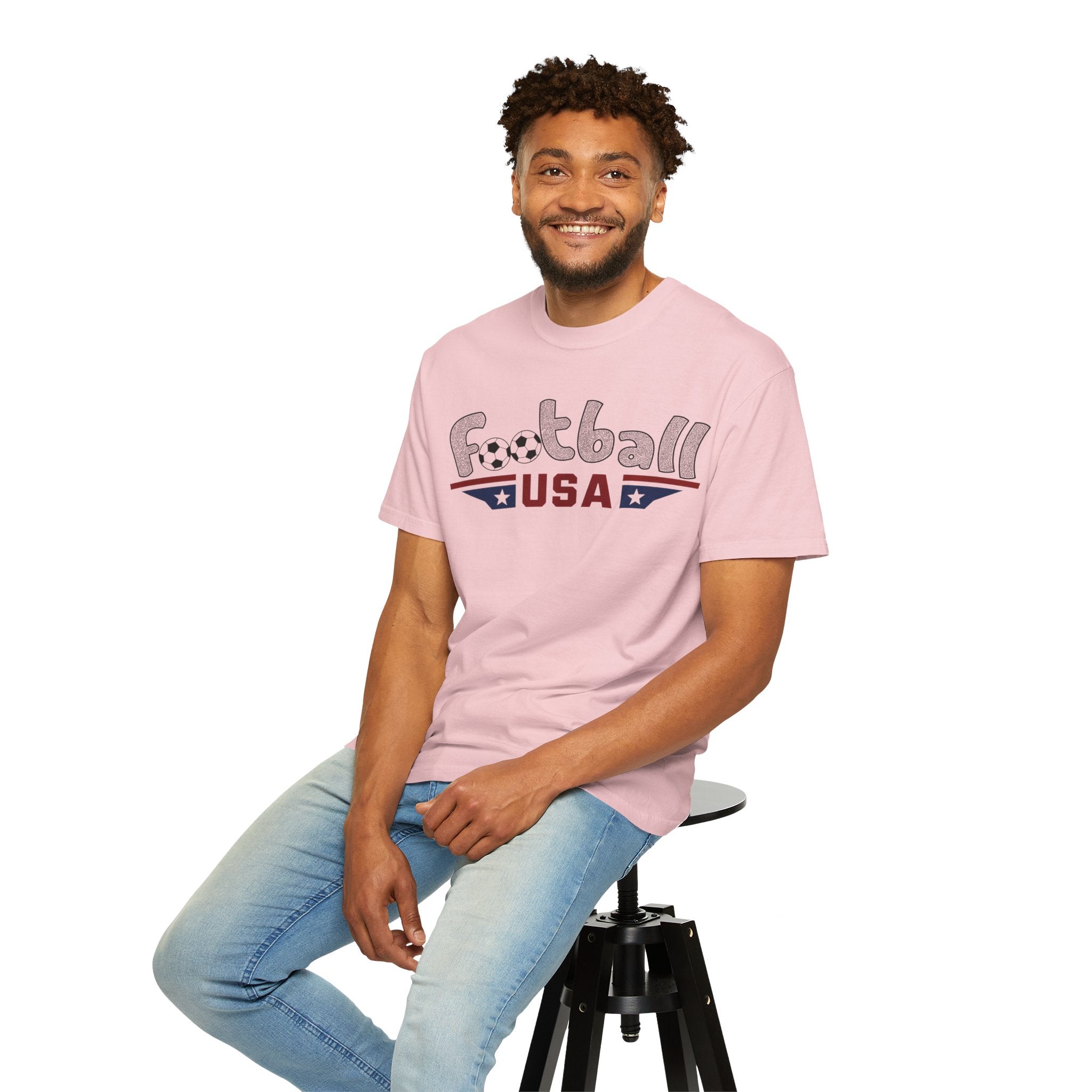 Men’s Football USA Spread Eagle on Comfort Colors® Tee