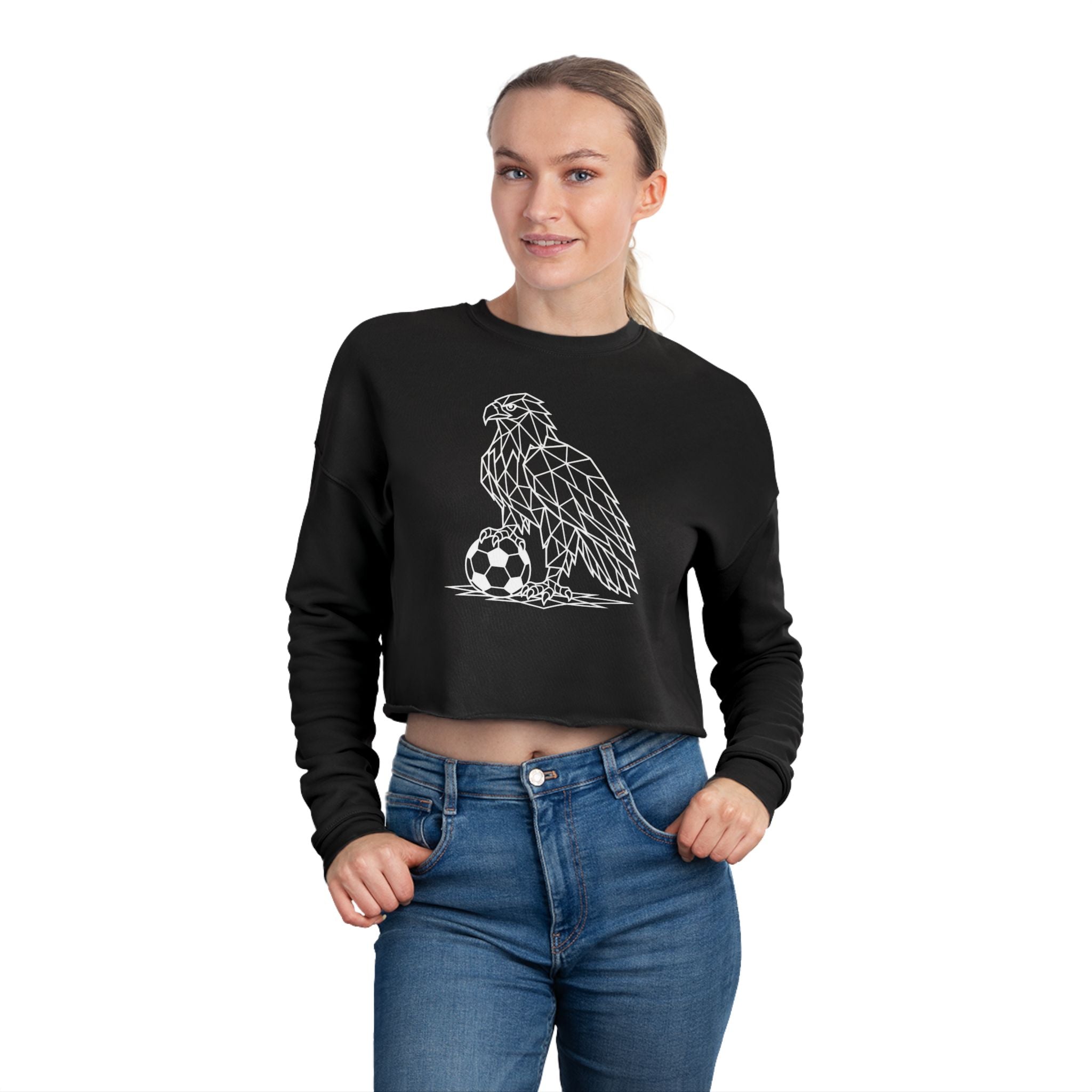 Footie Eagle Cropped Sweatshirt