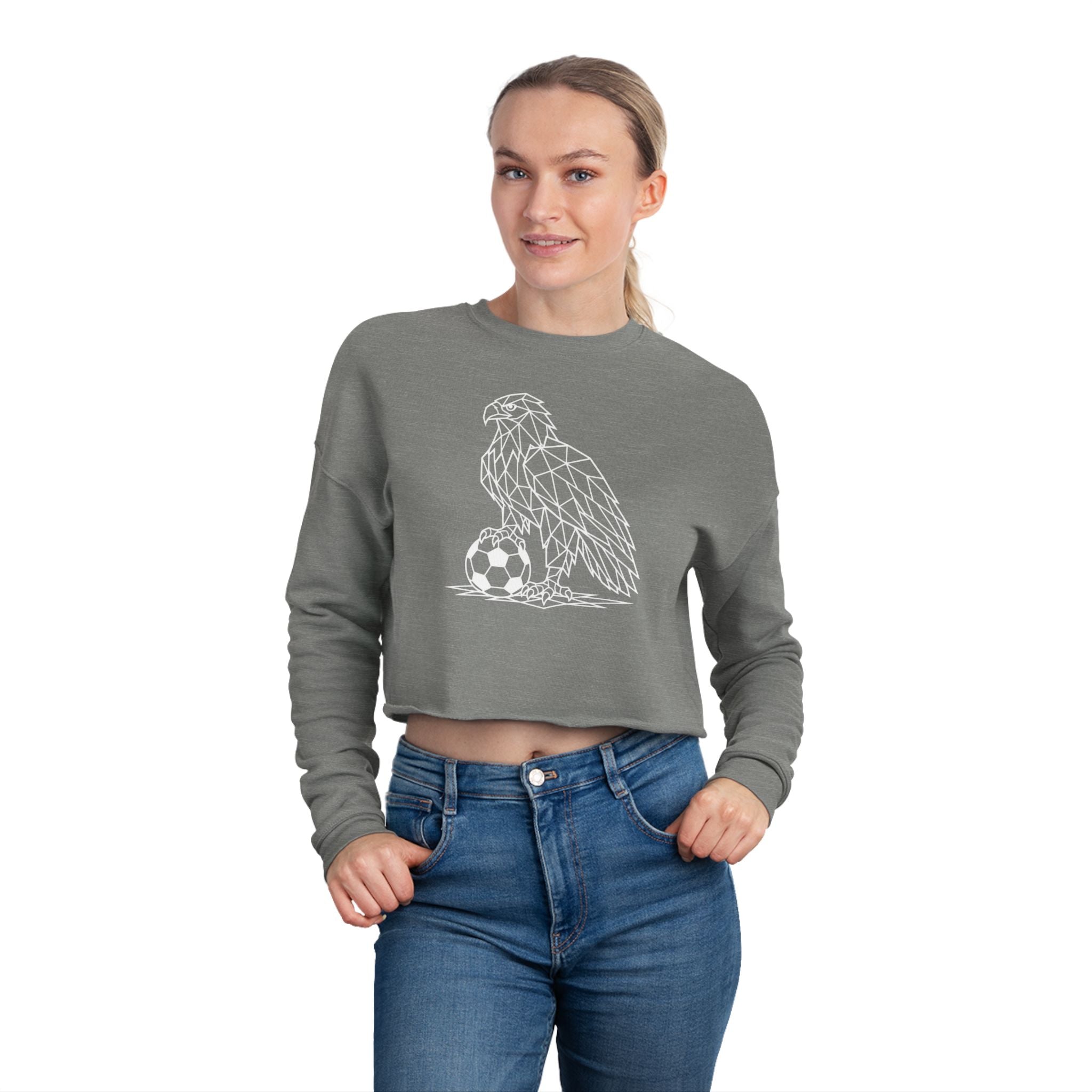 Footie Eagle Cropped Sweatshirt