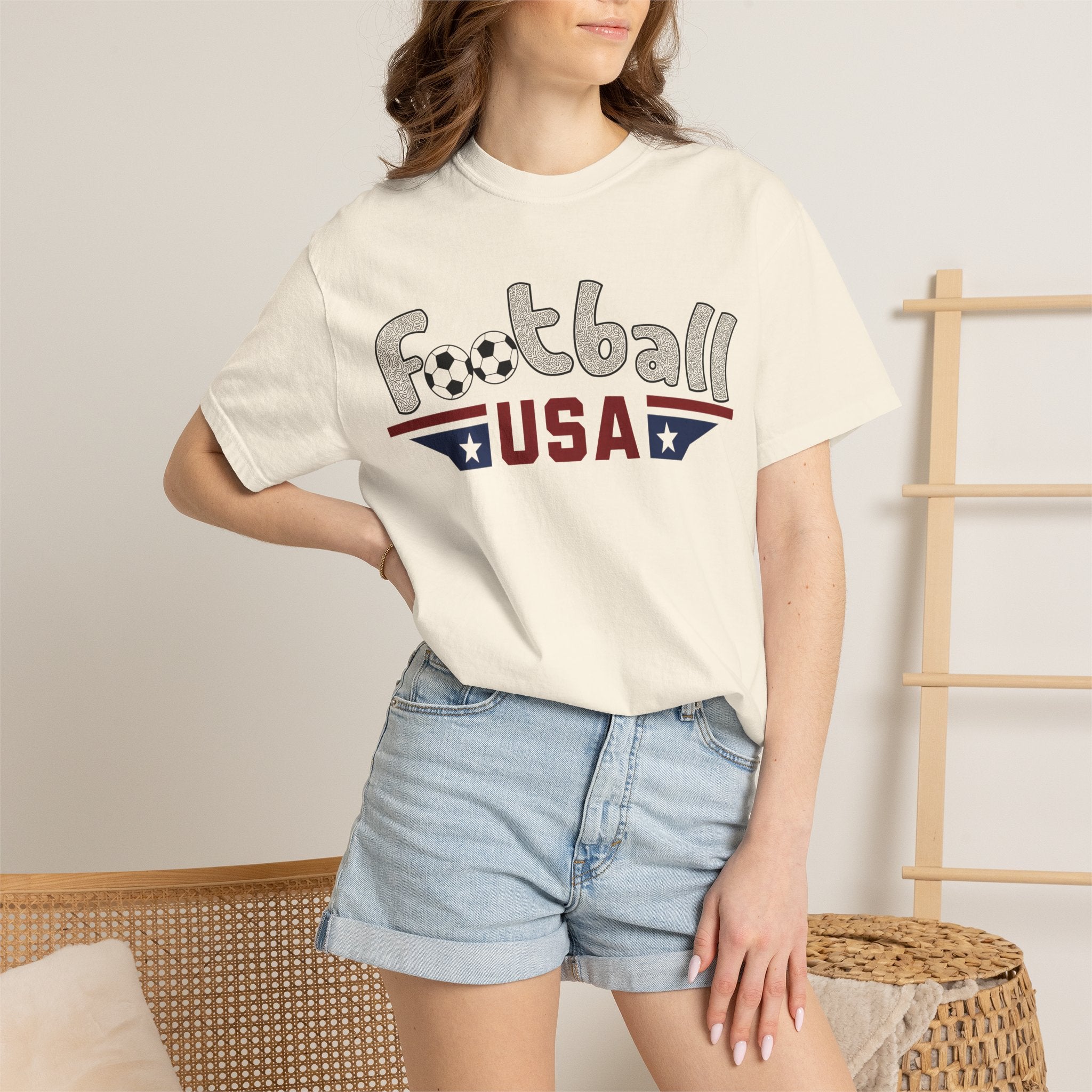 Women’s Football USA Tee on Comfort Colors®