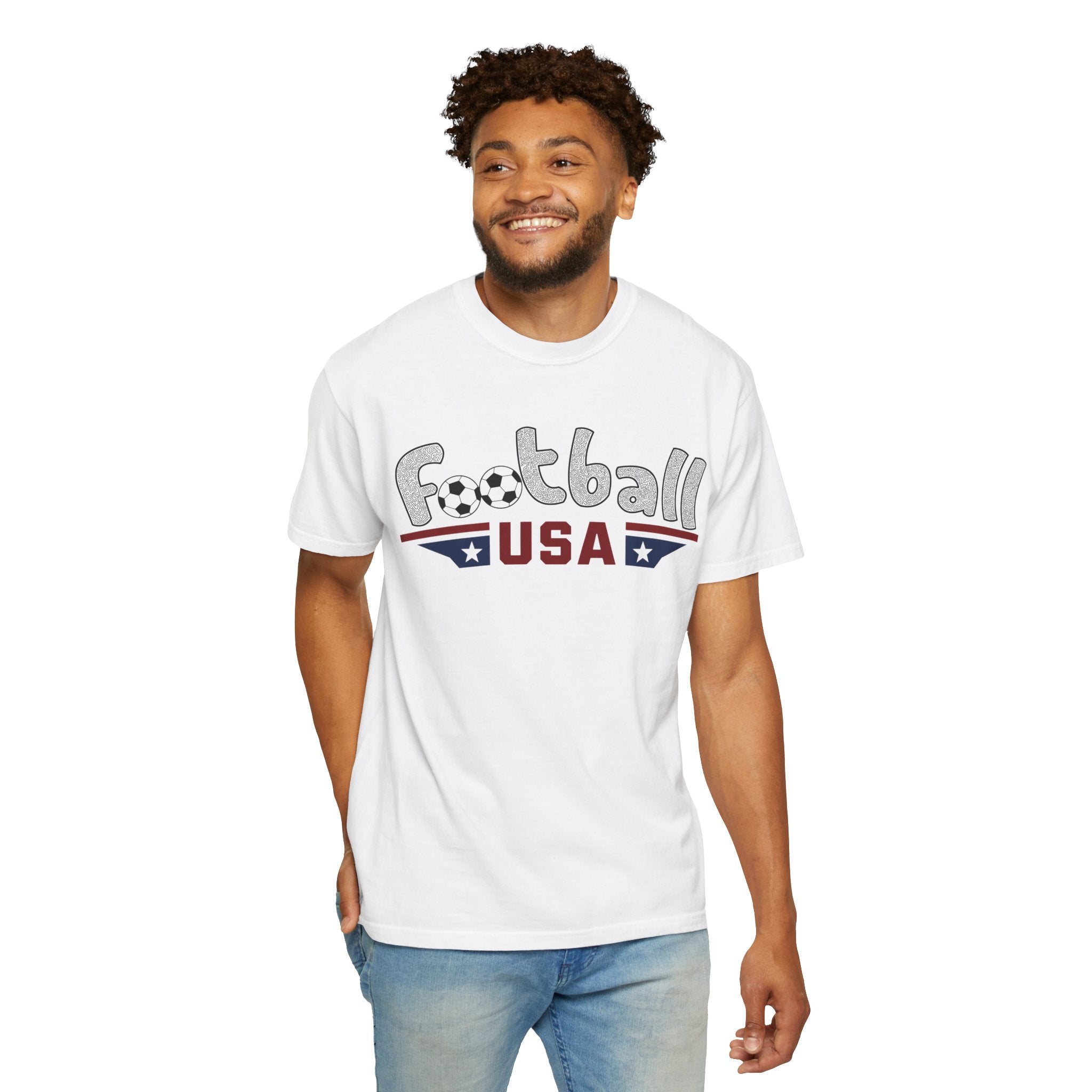 Men’s Football USA Spread Eagle on Comfort Colors® Tee