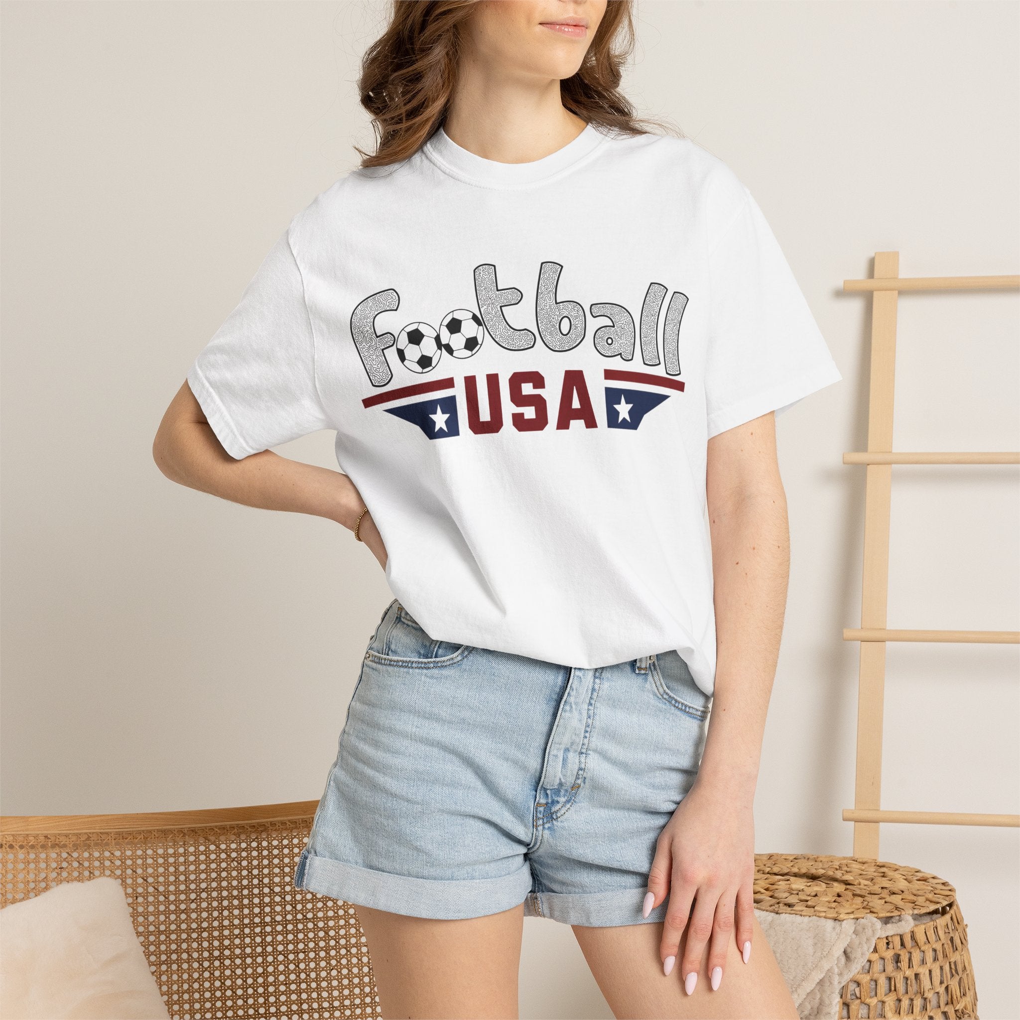 Women’s Football USA Tee on Comfort Colors®