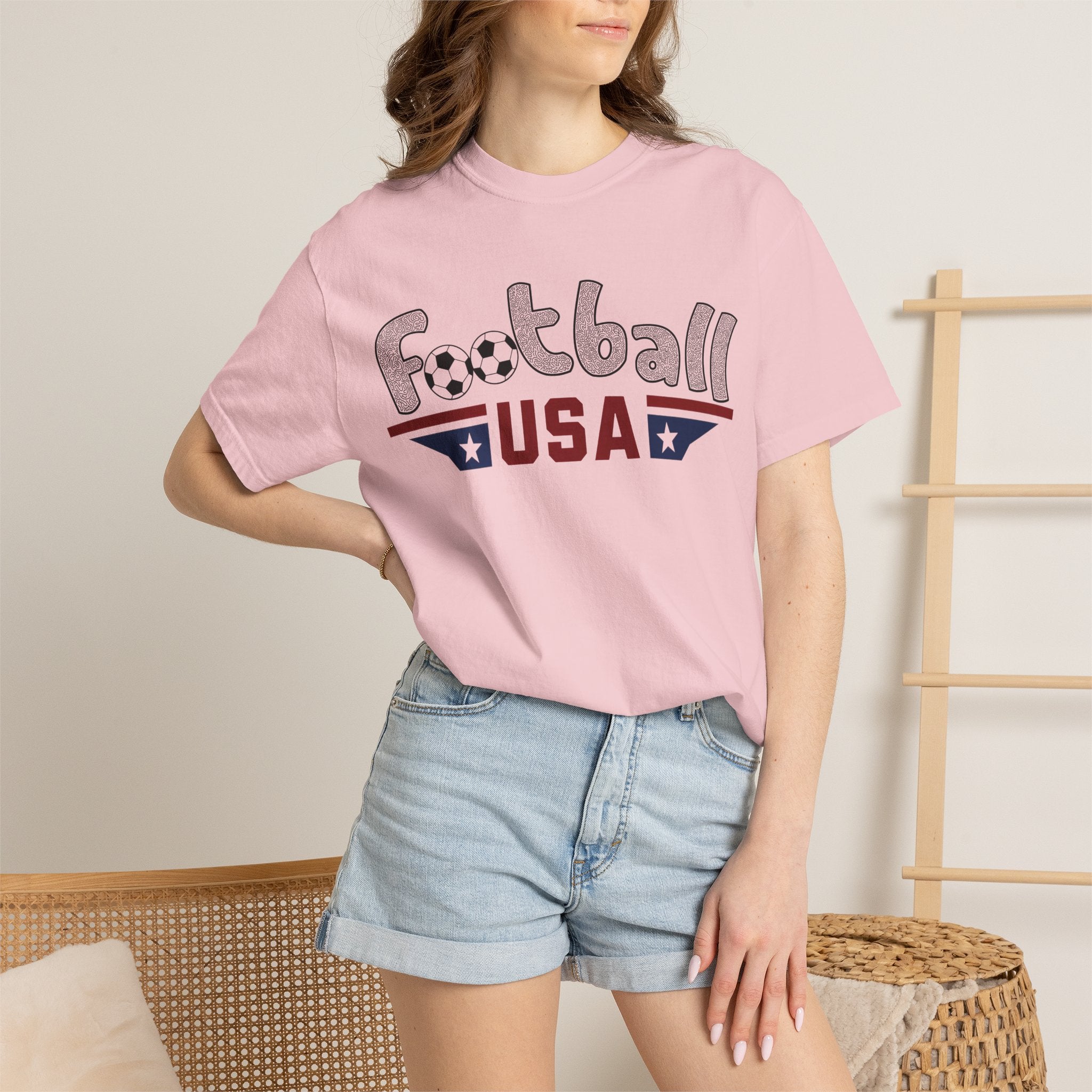 Women’s Football USA Tee on Comfort Colors®