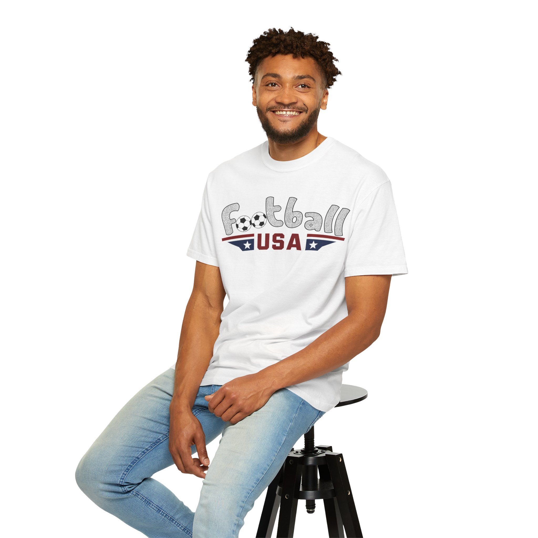 Men’s Football USA Spread Eagle on Comfort Colors® Tee