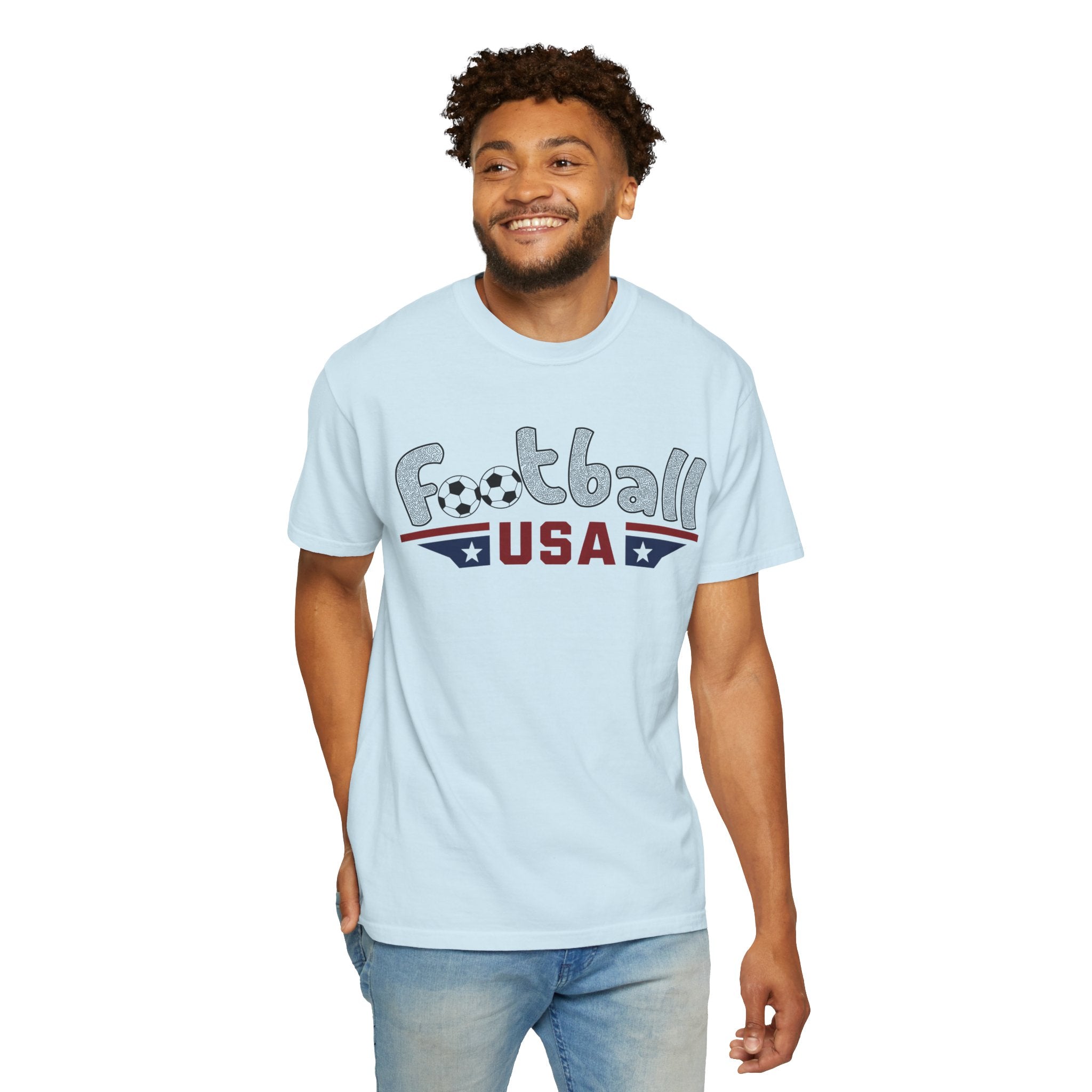 Men’s Football USA Spread Eagle on Comfort Colors® Tee