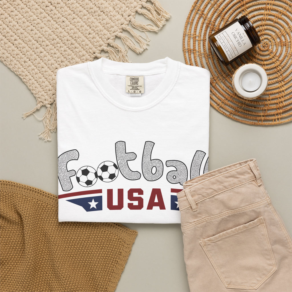 Men’s Football USA Spread Eagle on Comfort Colors® Tee